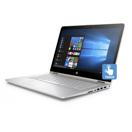 HP Laptop Pavilion x360 Convertible 14 ba004la de 14" Core i5 Memoria de 6 GB Disco Duro de 500 GB Dorado - Envío Gratuito