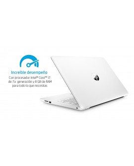 HP Laptop 15 bs020la de 15.6" Core i7 AMD Radeon 530 Memoria 8 GB Disco Duro 1 TB Blanco - Envío Gratuito