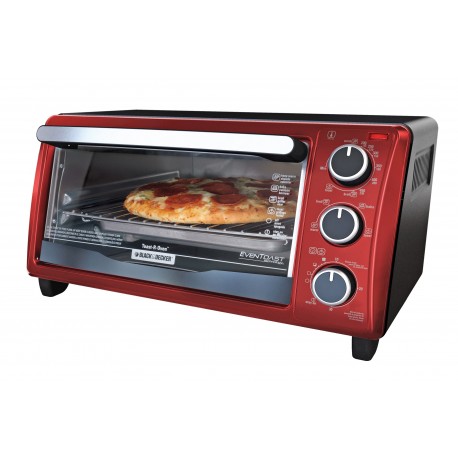 Black & Decker Horno tostador de 4 rebanadas Rojo - Envío Gratuito