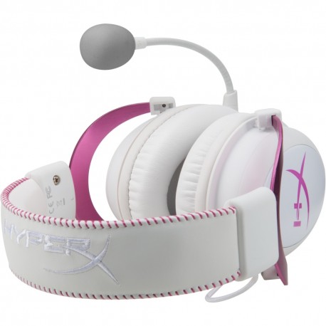 Kingston Audífonos HyperX Cloud II Rosa/Blanco - Envío Gratuito