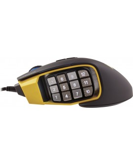 Corsair Mouse Gaming Scimitar RGB CH 9000091 NA Negro/Amarillo - Envío Gratuito