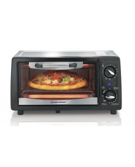 Hamilton Beach Horno Tostador con capacidad de 4 rebanadas Negro - Envío Gratuito