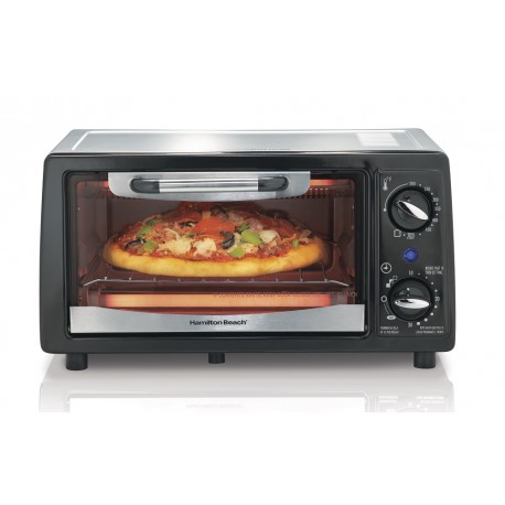 Hamilton Beach Horno Tostador con capacidad de 4 rebanadas Negro - Envío Gratuito