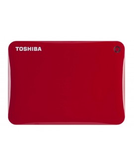 Toshiba Disco duro Canvio Conect USB 3.0 2 TB Rojo - Envío Gratuito