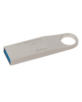 Kingston Memoria USB 3.0 DTSE9 G2 64 GB Plata - Envío Gratuito