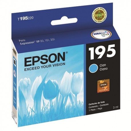 Epson Cartucho de tinta T195 Cian - Envío Gratuito
