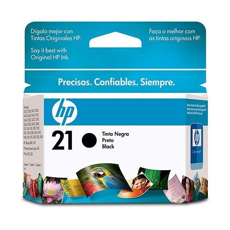 HP Cartucho de tinta 21 Negro - Envío Gratuito