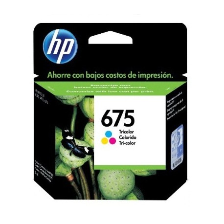 HP Cartucho de tinta 675 Tricolor - Envío Gratuito