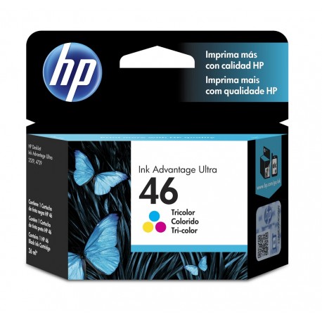 HP Cartucho de tinta 46 CZ638AL Tricolor - Envío Gratuito