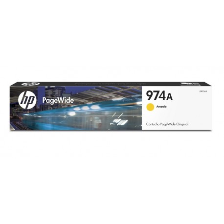 HP Cartucho de tóner PageWide HP 974A Amarillo - Envío Gratuito