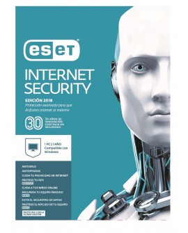 ESET Internet Security 1 Licencia 1 Año V2018 - Envío Gratuito