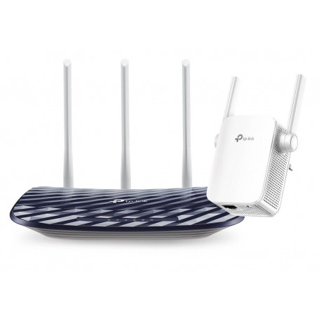 TP-LINK Combo Router Archer C20 + Extensor Wi Fi AC750 Multi - Envío Gratuito