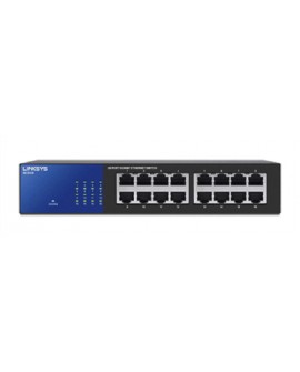 Linksys Switch de 16 puertos Gigabit SS3016 Negro/Azul - Envío Gratuito