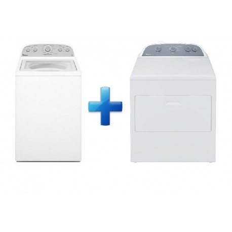 Whirlpool Paquete de lavadora y secadora de 19 kg Blanco - Envío Gratuito