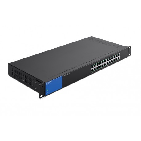 Linksys Switch 24 Puertos Gigabit con PoE Negro/Azul - Envío Gratuito