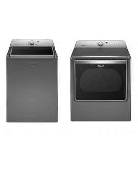 Maytag Paquete Lavadora y Secadora superior 27Kg Cromo - Envío Gratuito
