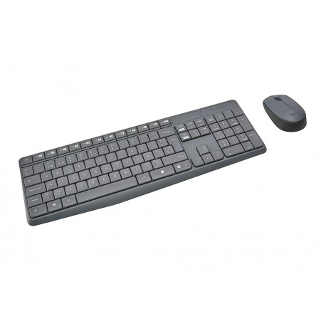 Logitech Combo Teclado y Mouse inalámbricos MK235 Negro - Envío Gratuito