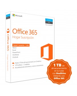 Microsoft Office 365 Home Premium 1 Año Windows - Envío Gratuito