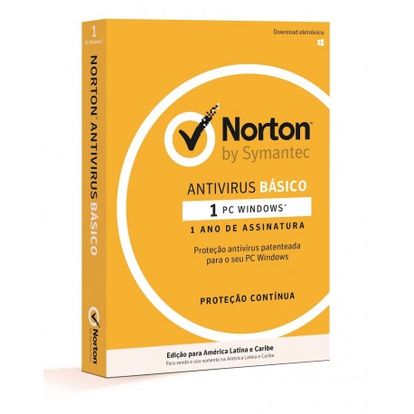 Norton Antivirus básico 1 Año 1 usuario - Envío Gratuito