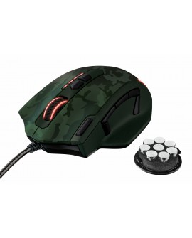 Trust Mouse Gaming Camuflaje Verde - Envío Gratuito