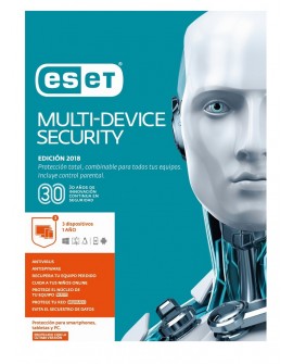 ESET MultiDevice Security 3 Licencias 1 Año V2018 - Envío Gratuito