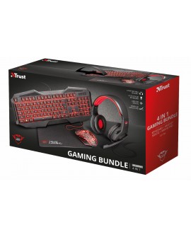 Trust Bundle Audífonos, Teclado, Mouse, Mouse Pad Varios - Envío Gratuito