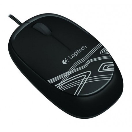 Logitech Mouse óptico alámbrico M105 Negro - Envío Gratuito