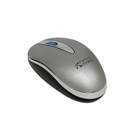 Perfect Choice Mouse con cable retráctil oculto USB Gris