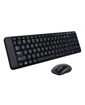 Logitech Teclado y mouse inalámbrico MK220 Negro - Envío Gratuito