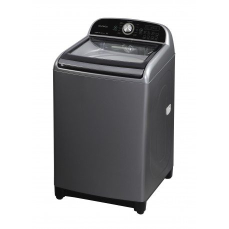 Daewoo Lavadora con acceso superior y carga de 19 kg Silver/Negro - Envío Gratuito