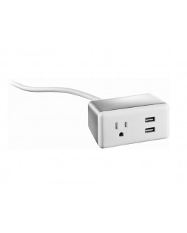 Insignia Protector contra sobretensiones 1 salida 2 USB Blanco - Envío Gratuito