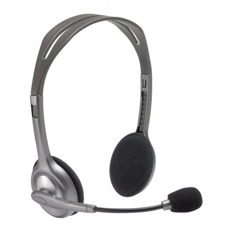 Logitech Auriculares multidispositivo H111 alámbricos Gris - Envío Gratuito