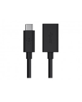 Belkin Adaptador USB-A a USB-C F2CU036BTBLK Negro - Envío Gratuito