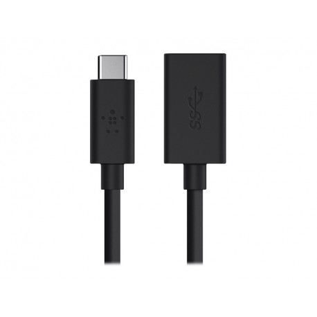 Belkin Adaptador USB-A a USB-C F2CU036BTBLK Negro - Envío Gratuito