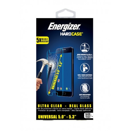 Energizer Mica de cristal Universal de 5.3" Transparente - Envío Gratuito