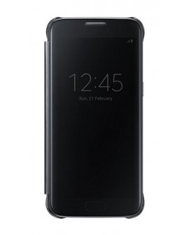 Samsung Funda Galaxy S7 Flat Clear View Negro - Envío Gratuito