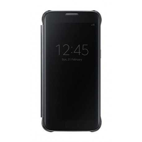 Samsung Funda Galaxy S7 Flat Clear View Negro - Envío Gratuito