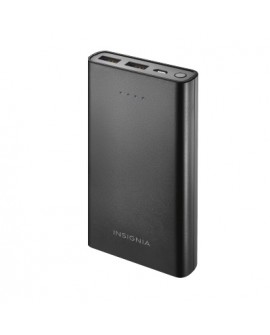 Insignia Batería Movil 10000 mAh 2 Puertos USB Negro