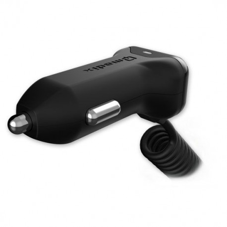 Qmadix Cargador de Coche Micro USB Negro - Envío Gratuito