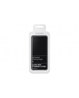 Samsung Funda clear view standing para Galaxy S9 Negro
