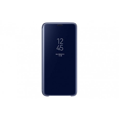 Samsung Funda clear view standing para Galaxy S9 Azul