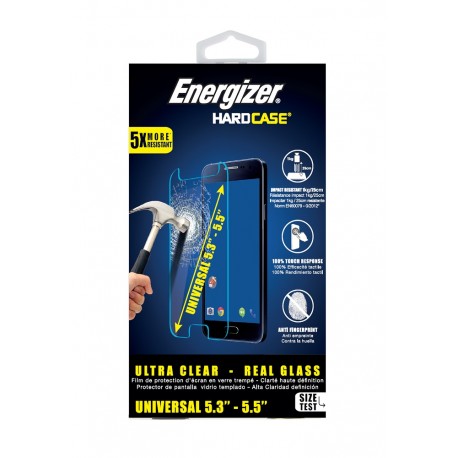 Energizer Mica de cristal Universal de 5.5" Transparente - Envío Gratuito