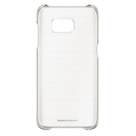 Samsung Funda Galaxy S7 Edge Clear Cover Dorado - Envío Gratuito