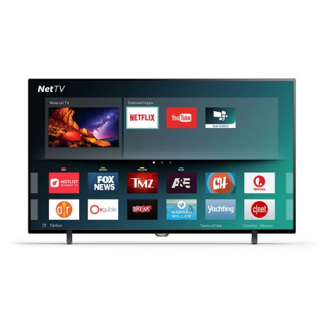 Philips Pantalla de 50" 4K Smart TV Plana Negro - Envío Gratuito