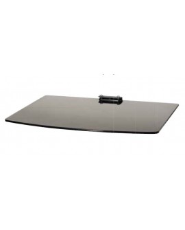 Peerless Repisa de Cristal Para Audio/Video Negro