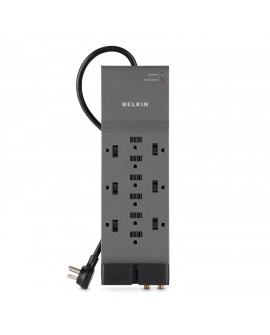 Belkin Supresor de picos con 12 salidas y cable de 2.4 mts - Envío Gratuito