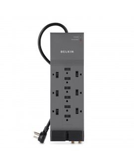 Belkin Supresor de picos con 12 salidas y cable de 2.