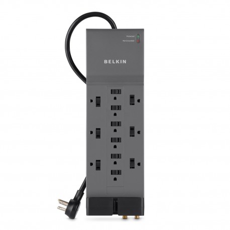 Belkin Supresor de picos con 12 salidas y cable de 2.