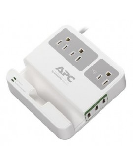 APC Supresor de picos 3 salidas 3 USB Blanco - Envío Gratuito