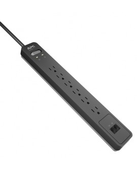 APC Supresor de Picos 6 Outlet Proteccion Tel Negro
